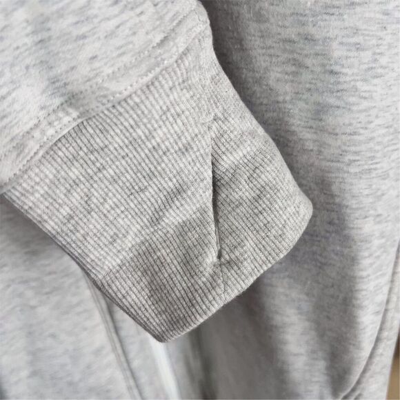 Athleta Women's Triumph Hoodie Light Gray Full Zip Size Small Activewear Yoga - Picture 5 of 7